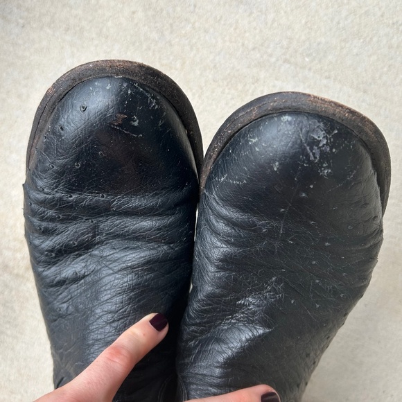 Vintage Justin Boots Western Cowboy Cowgirl Women Genuine Real Leather Roper 6.5 - Picture 5 of 10